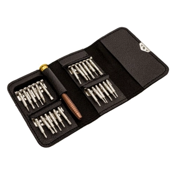 Zestaw precyzyjnych wkrętaków, śrubokrętów - 25w1 końcówek w etui