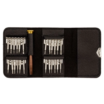 Zestaw precyzyjnych wkrętaków, śrubokrętów - 25w1 końcówek w etui
