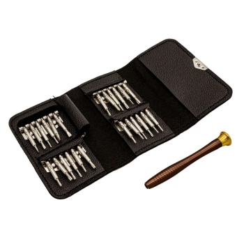 Zestaw precyzyjnych wkrętaków, śrubokrętów - 25w1 końcówek w etui