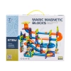 Klocki Magnetyczne, Tor Kulkowy Dla Kulek 96 Elementów Kulodrom