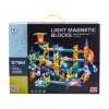 Świecące Klocki Magnetyczne, Tor Kulkowy Dla Kulek 110 Elementów Kulodrom