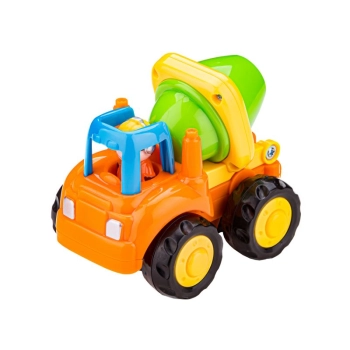 Zestaw 4 Pojazdów Z Napędem, Pojazdy Budowlane, Traktor, Koparka, Wywrotka, Betoniarka