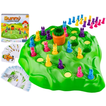 Rodzinna Gra Planszowa WYŚCIGI KRÓLICZKÓW, Wyścig Po Marchewkę, Bunny Gam