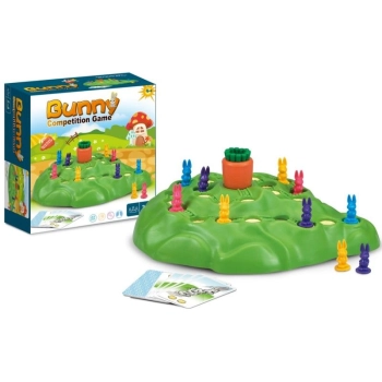 Rodzinna Gra Planszowa WYŚCIGI KRÓLICZKÓW, Wyścig Po Marchewkę, Bunny Gam