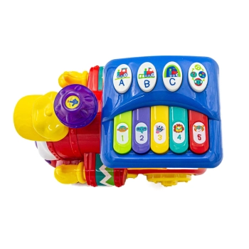 Kolorowa Lokomotywa, Ciuchcia Sorter Klocki Dźwięk Hola