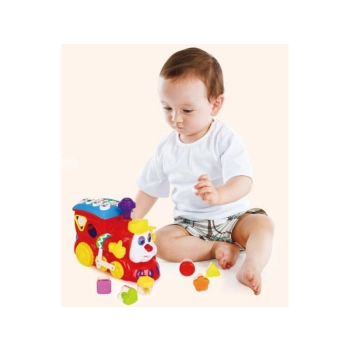 Kolorowa Lokomotywa, Ciuchcia Sorter Klocki Dźwięk Hola