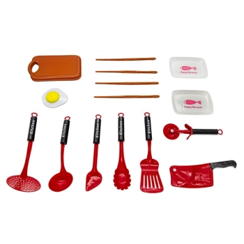 Zestaw Kuchenny Do Gotowania, Czajnik, Patelnia, Akcesoria 24 Elementy