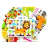 Kreatywna Mozaika ZOO W Walizce 198 el. Układanka 3D, Klocki, Wkrętarka Zestaw Konstrukcyjny