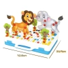 Kreatywna Mozaika ZOO W Walizce 198 el. Układanka 3D, Klocki, Wkrętarka Zestaw Konstrukcyjny