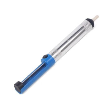 Odsysacz cyny - odciąg lutowniczy cyny - metal, Niebieski