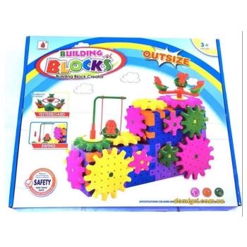 Klocki Edukacyjne, Konstrukcyjne 78 Elementów Ciuchcia