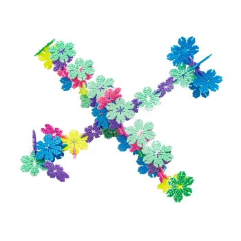 Klocki Konstrukcyjne, Rzepy, Kreatywne Rzepki Czepki Płatki Śniegu ok. 2500 Sztuk 3,1CM