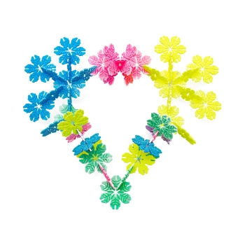 Klocki Konstrukcyjne, Rzepy, Kreatywne Rzepki Czepki Płatki Śniegu ok. 2500 Sztuk 3,1CM