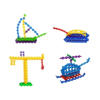 Klocki Konstrukcyjne, Rzepy, Kreatywne Rzepki Czepki Płatki Śniegu ok. 1000 Sztuk 3,1CM