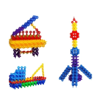 Klocki Konstrukcyjne, Rzepy, Kreatywne Rzepki Czepki Płatki Śniegu ok. 1000 Sztuk 3,1CM