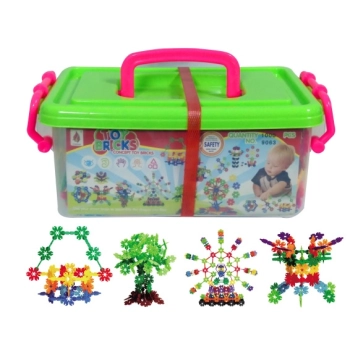 Klocki Konstrukcyjne, Rzepy, Kreatywne Rzepki Czepki Płatki Śniegu ok. 1000 Sztuk 3,1CM