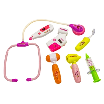 Zestaw Małego Doktora - Torebka, Stetoskop, Strzykawka