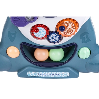 Chodzik Edukacyjny 3w1 Pchacz Hulajnoga Jeździk Niebieski