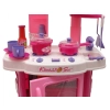 Kuchnia z piekarnikiem różowa - dźwięki, światło, akcesoria