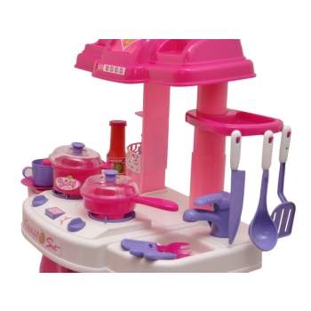 Kuchnia z piekarnikiem różowa - dźwięki, światło, akcesoria