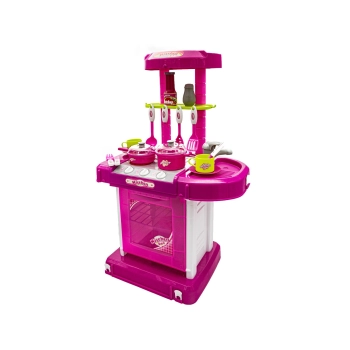 Różowa Kuchnia Z Piekarnikiem, Światło, Dźwięki, Akcesoria
