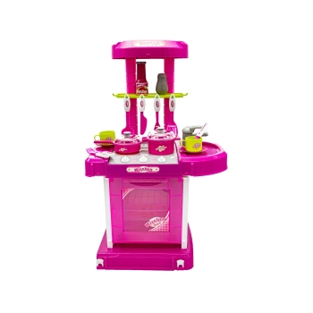 Różowa Kuchnia Z Piekarnikiem, Światło, Dźwięki, Akcesoria