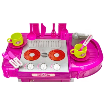 Różowa Kuchnia Z Piekarnikiem, Światło, Dźwięki, Akcesoria