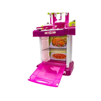 Różowa Kuchnia Z Piekarnikiem, Światło, Dźwięki, Akcesoria