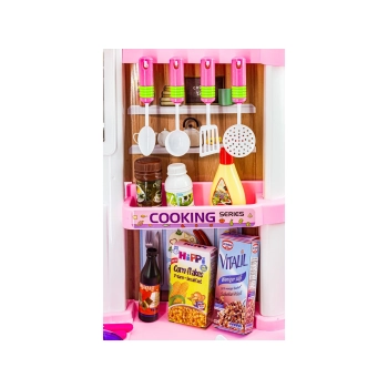 Multifunkcyjna Kuchnia Z Płytą Gazową I Panelem Dotykowym Różowa