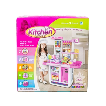 Multifunkcyjna Kuchnia Z Płytą Gazową I Panelem Dotykowym Różowa