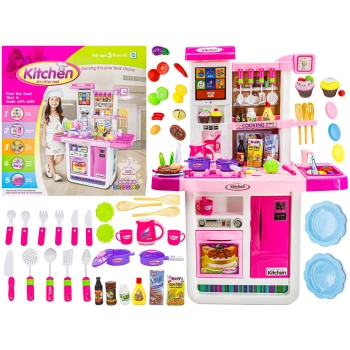 Multifunkcyjna Kuchnia Z Płytą Gazową I Panelem Dotykowym Różowa