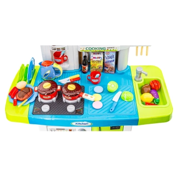 Multifunkcyjna Kuchnia Z Płytą Gazową I Panelem Dotykowym Niebieska