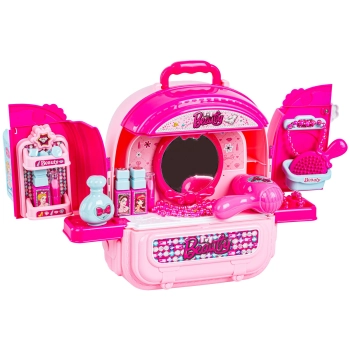 Domek Dla Lalek Toaletka W Walizce Plecak Zestaw 3w1 + Akcesoria