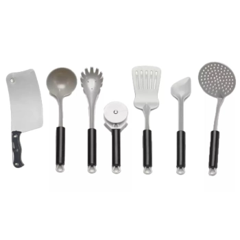 SREBRNY Zestaw Kuchenny Do Gotowania, Garnek, Czajnik, Patelnia, Akcesoria