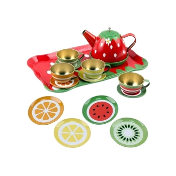 Zestaw Kawowy, do Parzenia Herbaty Kawy Czajnik Filiżanki + Akcesoria 17 el.