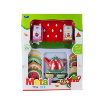 Zestaw Kawowy, do Parzenia Herbaty Kawy Czajnik Filiżanki + Akcesoria 17 el.