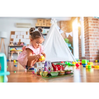 Zestaw Kawowy, do Parzenia Herbaty Kawy Czajnik Filiżanki + Akcesoria 17 el.