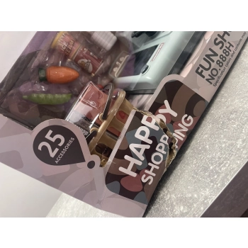 Edukacyjna sklepowa kasa fiskalna - mikrofon, waga, koszyk, akcesoria Przecena 3