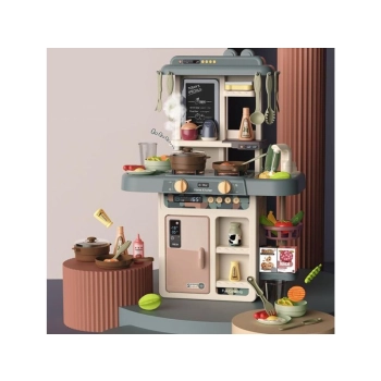 Multifunkcyjna Kuchnia Z Lodówką I Płytą Gazową, Beżowo-Szara Przecena 5