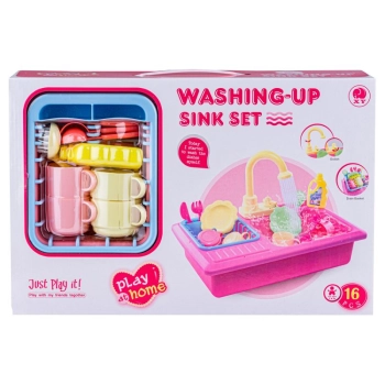 Zlewozmywak Z Kranem, Zlew Do Mycia Naczyń + Akcesoria RÓŻOWY