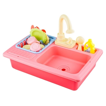 Zlewozmywak Z Kranem, Zlew Do Mycia Naczyń + Akcesoria RÓŻOWY