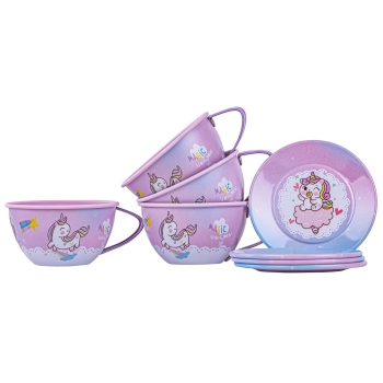 Zestaw kawowy w kuferku, Czajnik, Filiżanki, Słodycze + Akcesoria 48 el.