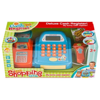 Edukacyjna sklepowa kasa fiskalna - Waga Kalkulator Czytnik Kodów Akcesoria