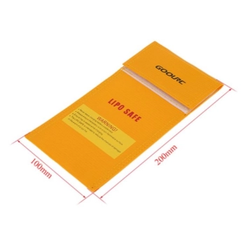 Torba ochronna na akumulatory Lipo Safe Mini 100x200mm Pomarańczowa