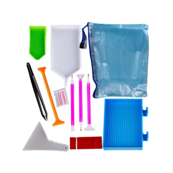 Akcesoria Haft Diamentowy, Etui + 60 Pojemników + Akcesoria Zestaw Do Diamond Painting