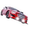 DUŻY Samochód Do Driftu Auto RC Drift 1:16 2,4 GHz PARA DYM Mustang 4WD Czerwony LED
