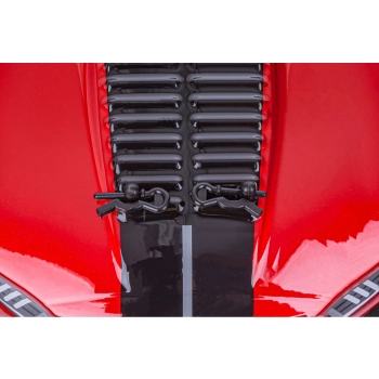 DUŻY Samochód Do Driftu Auto RC Drift 1:16 2,4 GHz PARA DYM Mustang 4WD Czerwony LED