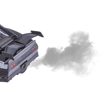 DUŻY Samochód Do Driftu Auto RC Drift 1:16 2,4 GHz PARA DYM Czarny Dodge 4WD LED