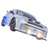 DUŻY Samochód Do Driftu Auto RC Drift 1:16 2,4 GHz PARA DYM Srebrna Toyota 4WD LED