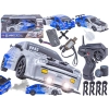 DUŻY Samochód Do Driftu Auto RC Drift 1:16 2,4 GHz PARA DYM Srebrna Toyota 4WD LED